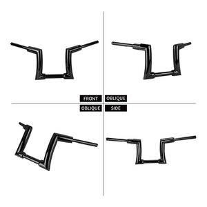 Guidon de moto de qualité pour marché secondaire, 10 pouces, noir brillant, type Ape Hanger, 1,25 pouces, pour Softail Sportster, Description 100 - Product Image 5