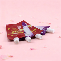 Somewang vente en gros Mini bec thermoscellé quatre côtés Sachet cosmétique pochette en aluminium pour crème solaire masques faciaux Lotion crème pour les yeux