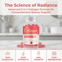 Gummies de biotine et de collagène Qbioflex, directement de l'usine, pour éclaircir le teint, multivitamines, saveur fraise
