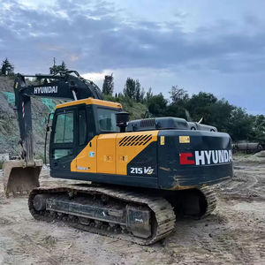Excavatrice sur chenilles Hyundai d'occasion, 80% neuve, Hyundai 215VS, faible nombre d'heures, d'occasion, Corée, prix bas, bon état, à vendre - Product Image 4
