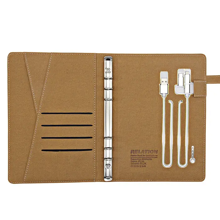 Oem Draadloze Opladen Powerbank Notebook Met Usb Flash Drive
