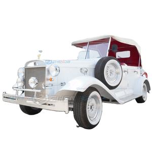 La voiture classique d'occasion de mariage de visite touristique électrique rétro blanche de marque est à vendre - Product Image 1