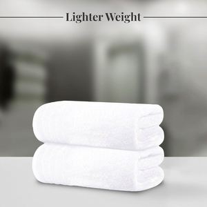 Serviette de toilette en tissu éponge doux, écologique, petite et carrée, 100% coton blanc, pour hôtel - Product Image 3