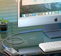 Cable USB-C Chapado en Oro de 1.5 pies, USB 3.1 Gen2 10Gbps 5A E-Mark, Carga Rápida, Thunderbolt 3/4, Video 4K60Hz, para Computadora, MacBook, Disco Duro