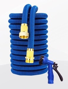 Tuyau <span class=keywords><strong>d</strong></span>'<span class=keywords><strong>arrosage</strong></span> de jardin avec raccords en laiton, tuyau extensible 3 fois, avec ensemble de buses à 7 fonctions, ensemble de tuyaux <span class=keywords><strong>d</strong></span>'eau - Product Image 2