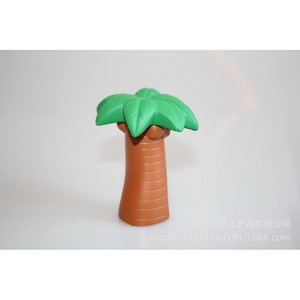 Cartoon Coconut Tree Shape Pu <b>Foam</b> Stress Relief Toy <b>Craft</b> Gift Decoration - Product Image 4