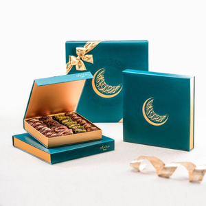 Luxury Rigid Ramadan <strong>Eid</strong> Mubarak <strong>Gift</strong> <strong>Box</strong>, Custom Magnetic Cardboard Muslim Festival Packaging for Dates, Chocolate, Baklava - Product Image 3