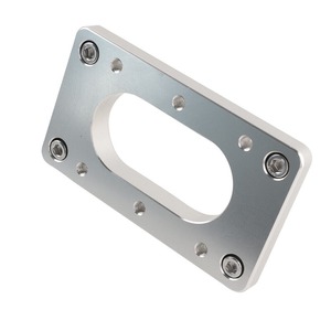 Auso-Racing Aluminum Firewall Pass Through <b>Bracket</b> EDA021 <b>Silver</b> Wiring Harness Mounting Kit - Product Image 3