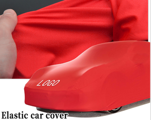 Housse de voiture extensible colorée personnalisée, haute élasticité, anti-poussière, housse de protection automobile en tissu élastique pour intérieur, OEM disponible - Product Image 6