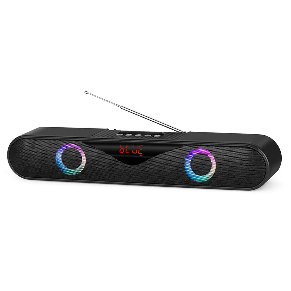 LED ışık ekran Bluetooth ses subwoofer ev sineması olabilir takılı mikrofon mikrofon uzun bar hoparlörler