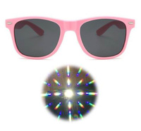 Lunettes de feux d'artifice les plus vendues Diffraction de l'amour Effets spéciaux Party Light Show Lunettes drôles