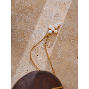 JINYOU 4290 <span class=keywords><strong>Collana</strong></span> di Lusso in Acciaio Inossidabile con Perla Naturale, Gioiello Elegante e Impermeabile per Signore - Product Image 3