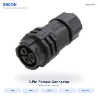 Connecteur étanche M19 résistant aux vibrations, facile à installer, IP68, pour prise et fiche de signal électrique, connexion d'alimentation extérieure