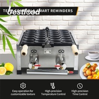 Nouvelle Machine à Gaufres Professionnelle Commerciale en Acier Inoxydable Antiadhésive Facile à Utiliser pour Bar à Snacks