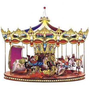 Nuevo Diseño de Carrusel de Doble Piso para Niños y Adultos, Parque de Atracciones, 88 Asientos - Product Image 5