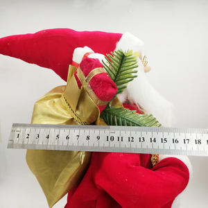 Simulation debout père noël noël père poupée ornements fête nativité ensemble figurines de noël - Product Image 6