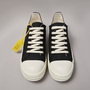 Designer Style Men's <b>Canvas</b> Shoes Couples Retro Low-top Board Shoes Hip Hop Sneakers Black - Product Image 5