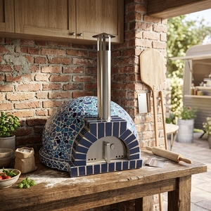 Four à <span class=keywords><strong>pizza</strong></span> au <span class=keywords><strong>bois</strong></span> commercial en promotion, fournisseur d'or, autoportant, en céramique, pour la cuisson de pizzas, la grillade, usage hôtelier et automobile - Product Image 5