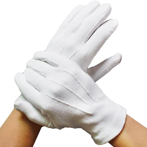 100% algodón masónico diseño personalizado guantes de algodón blanco - Product Image 5