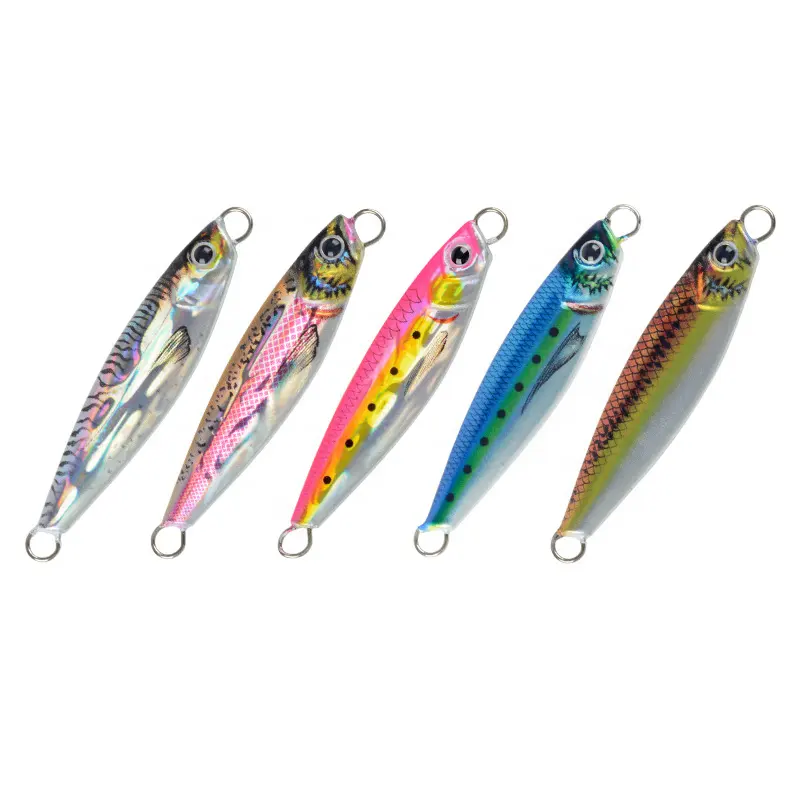 Km 7g 10g 15g 20g 25g 30g 40G 60G 80g kim loại cá chậm sân Jig thu hút nước mặn câu cá kim loại jigging lures