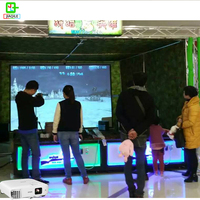Scène 3D interactive chasse jeu de tir projecteur aire de jeux intérieure équipement de Projection multijoueur
