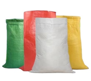 Sac tissé en PP laminé imprimé en couleur 25 kg/50 kg pour l'emballage de riz, de farine, d'engrais, d'aliments pour animaux, sac industriel en polypropylène - Product Image 1