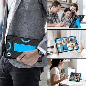 适用于三星银河标签A9 8.7英寸2023 SM-X110 SM-X115硅胶电脑组合坚固外壳，内置支架 - Product Image 6