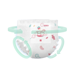 Ventes en gros OEM de couches-culottes jetables pour bébés, douces et respirantes, avec <span class=keywords><strong>pulpe</strong></span> de cellulose importée - Product Image 2