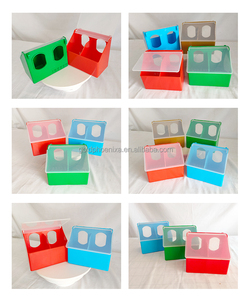 Qa Nhà Máy Bán Hàng Trực Tiếp Mưa Bằng Chứng Parrot Thực Phẩm Dispenser Nhựa Chim Bồ Câu Trung Chuyển - Product Image 3