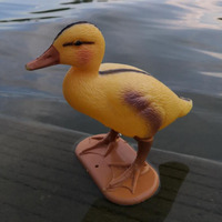 Décoy de canard en plastique PE réaliste, style bébé canard, deux couleurs, pour la chasse en extérieur, appât de canard jaune, directement de l'usine
