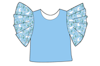 Haut à manches bouffantes à volants pour filles, motif personnalisé, Pâques, imprimé lapin et carotte, chemise décontractée pour tout-petits, vêtements de printemps pour enfants, vêtements de fête