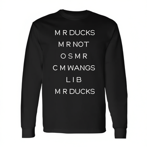 Camiseta de manga larga Mr Ducks Mr Not Osmr Cm Wangs Lib Quote - Product Image 2
