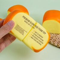 Jouet Squishy en forme de pain mignon, en TPR ultra-doux à récupération lente, jouet anti-stress à presser pour enfants