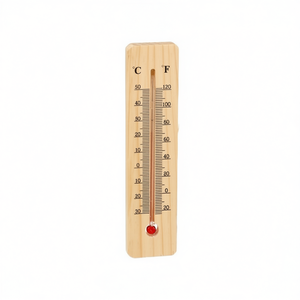 Termómetro de Escala para Interiores de Madera de 15 cm para Medición de Temperatura - Product Image 3