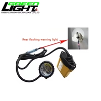 Lámpara Minera LED de 25000 lux, Lámpara de Minero KL12M, 10.4Ah Recargable, Lámpara de Casco para Mineros con Luz de Advertencia