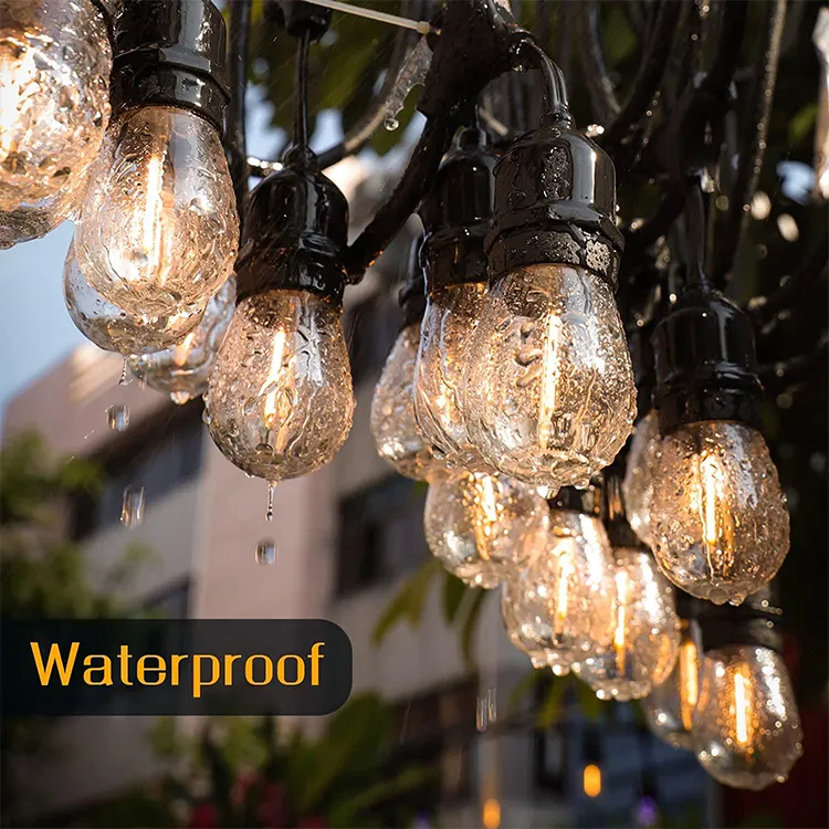 Solar Powered String Light Outdoor Waterproof Garden Guirnalda Exterior Edison Bulb Christmas Light