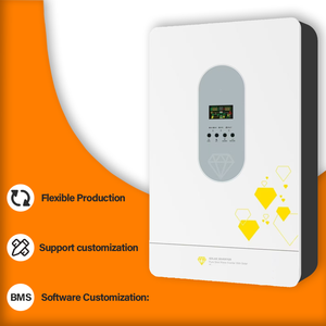 Sistema de Backup <span class=keywords><strong>UPS</strong></span> de Onda Senoidal Pura 48v 24v 12v 2kva MPPT 6kw 11kw 51.2v Inversor Solar Híbrido Off Grid - Product Image 3