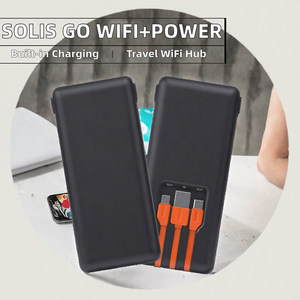 โซลิส โก พอร์ทเทเบิล โมบายไวไฟ ฮอตสปอต พาวเวอร์แบงค์ 1GB/เดือน + 30GB ดาต้า |   สายชาร์จในตัว รองรับการสลับอัตโนมัติสำหรับ 140+ ประเทศ - Product Image 2