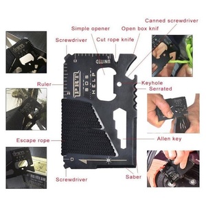 Portátil 11 en 1 <span class=keywords><strong>Kit</strong></span> de <span class=keywords><strong>supervivencia</strong></span> para acampar de emergencia al aire libre con sierra de alambre Linterna Pluma táctica para senderismo Caza - Product Image 5
