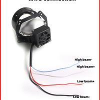 Projecteur Sanvi F50, lentille Bi-LED, phare 5500K, 3 pouces, ajustement universel, 12V, 30000 heures, 51W/58W, aluminium, nouveaux phares de voiture
