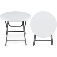 Table haute pliante moderne, légère, imperméable, portable, en plastique, pour cocktails, idéale pour hôtels, fêtes, mariages, bistrots et repas en plein air