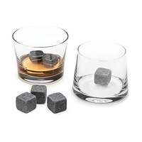 Accesorios de barra de piedra de mármol de granito bloque de hielo de vino reutilizable de lujo respetuoso con el medio ambiente personalizado para whisky