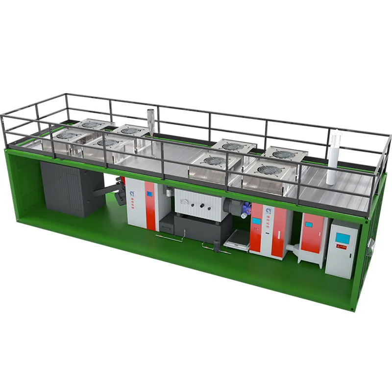 Generatore di gassificatore di legno di biomassa della stazione di energia Mobile Msw attrezzatura di generazione di potenza di pirolisi