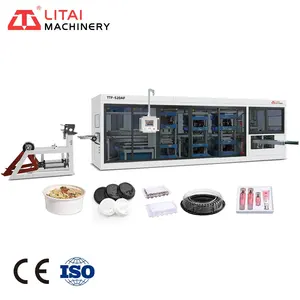 Automatic Thermoforming Machinery Production Of Plastic Trays And Lid
