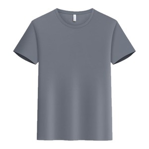 เสื้อยืดแขนสั้นคอกลมสีพื้นผ้าไนลอนสำหรับฤดูร้อน แห้งเร็ว ระบายอากาศได้ดี ซับเหงื่อ เหมาะสำหรับวัยรุ่น ออกกำลังกาย เล่นกีฬา - Product Image 2