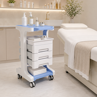 Chariot de salon en plastique ABS OEM Suiliang avec tiroirs, chariot de rangement pour équipement de beauté, modèle n°1