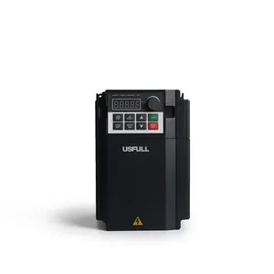 USFULL 1.5kw 2HP VFD ไดรฟ์ความถี่ตัวแปร220V เอาต์พุตเฟสเดียวใบรับรอง ISO CE IEC