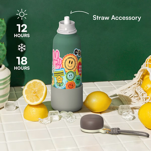 <span class=keywords><strong>Thermos</strong></span> Portatile Moderno per Bambini, Ecologico, con Bocca Stretta, in Acciaio Inox 304, Personalizzabile, con Cannuccia per Esterni, Ideale come Omaggio - Product Image 3