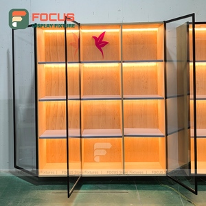 ชั้นวางของไม้สำหรับจัดแสดงพร้อมไฟ LED ตู้โชว์ - Product Image 4