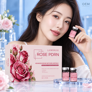 Ampolla Facial Hidratante de Rosa PDRN de Marca Privada, 5ml x 10 Viales, Suero para el Cuidado de la Piel, OEM, ODM, Empaque Personalizado de Fábrica - Product Image 1